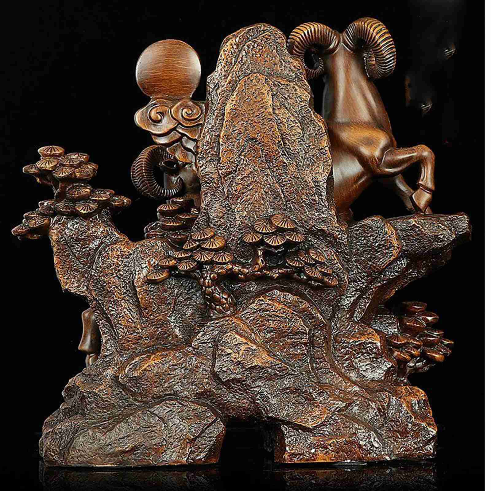 楽天市場】風水グッズ 羊の置物 未 樹脂彫刻 置物 干支の動物像 開運