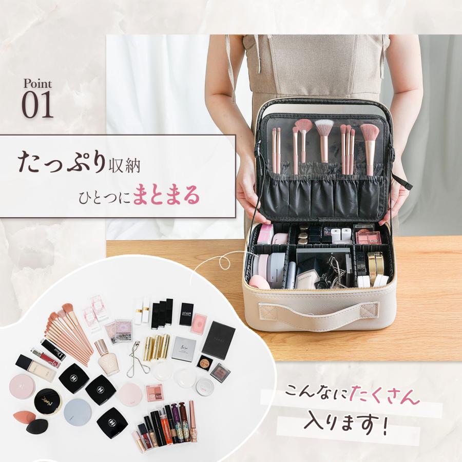 楽天市場】コスメボックス メイクボックス 鏡付き ミラー付き 大容量