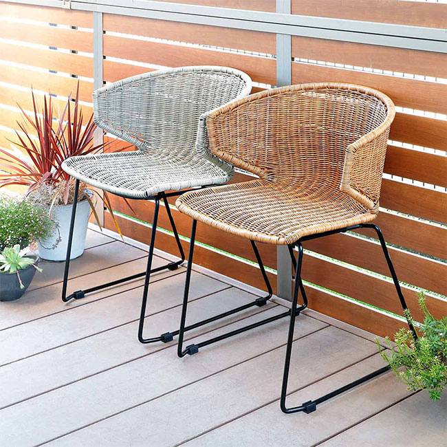 楽天市場】PPラタン ダイニングチェア[ラタン風 チェア おしゃれ