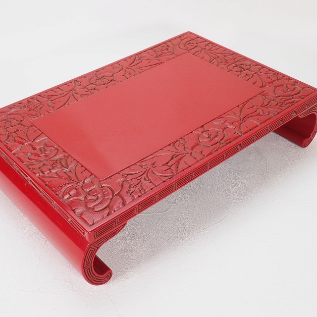 楽天市場】村上木彫堆朱 花台 飾り台 0001伝統的工芸品 華道 茶道