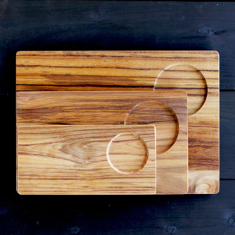 楽天市場】木製 プレート サービングボード 角皿 長方形 CHANT