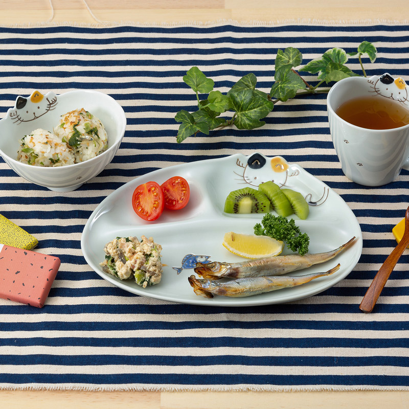 楽天市場】【波佐見焼】一龍窯 仕切り皿 ランチプレート 子供用 Kid's