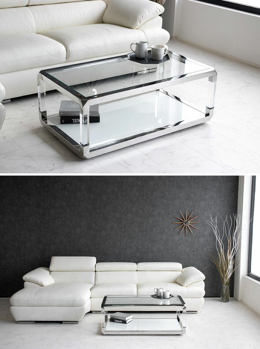 楽天市場】【送料無料】 センターテーブル ガラステーブル ガラス製