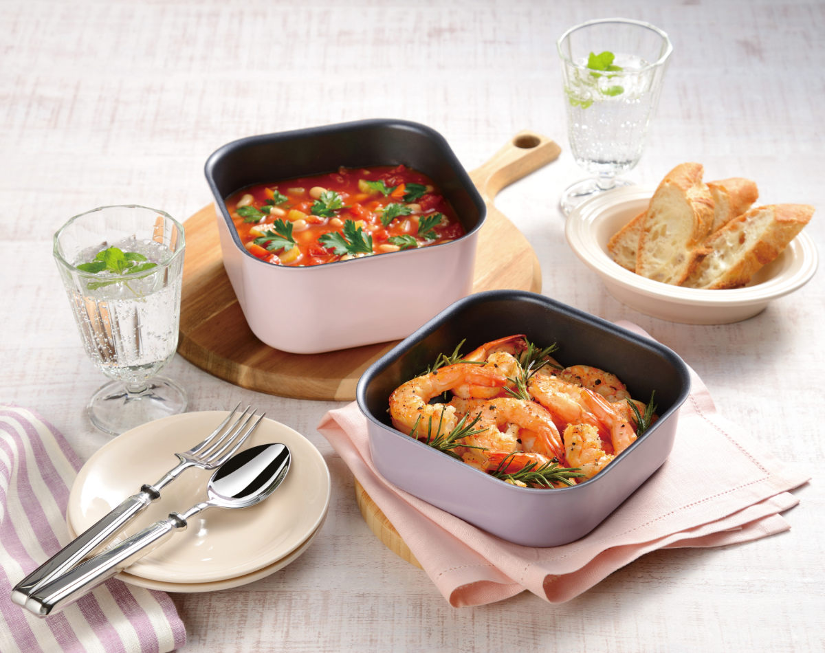 楽天市場】フライパン・鍋 4点セット 16cm IH対応 角型 着脱ハンドル式