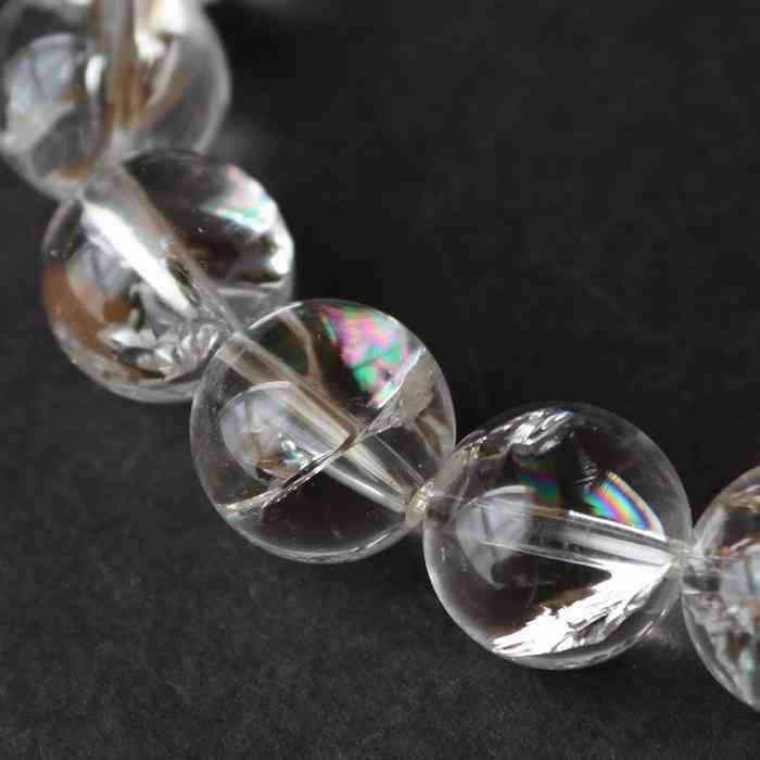 楽天市場】アイリスクォーツ 12mm ブレスレット 天然石 天然水晶 虹