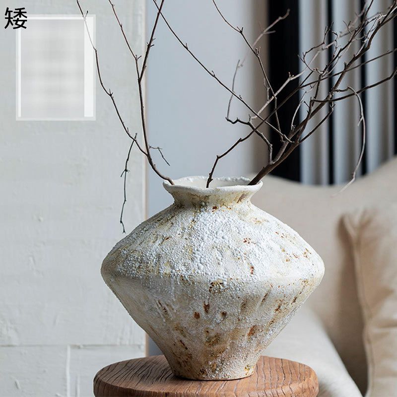 楽天市場】花瓶 土陶器 一輪挿し ヴィンテージ ダメージ 花器 花びん