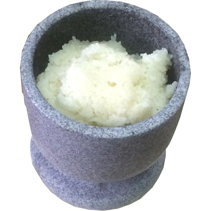 楽天市場】ミニ餅つきセット 食べ切り2合用 DVD付 みかげ石 餅つき