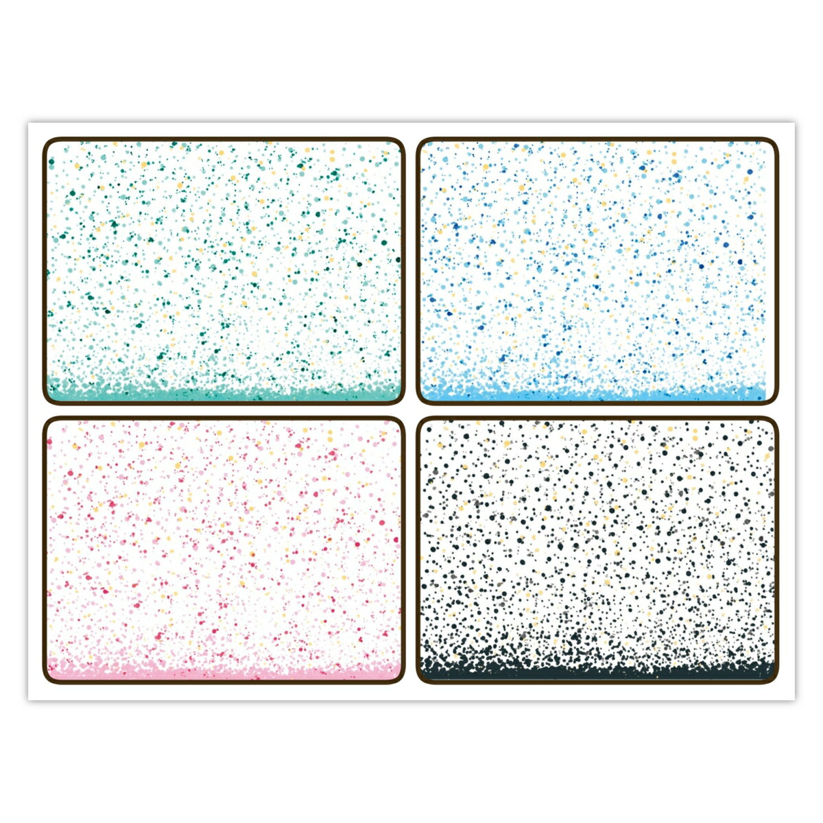 楽天市場】送料無料 ポーセラーツ 転写紙 【白磁用・セット割】ドット