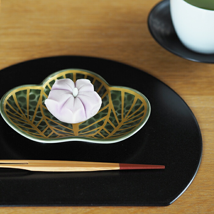 楽天市場】幸楽窯 錦 茶緑金 松葉形 銘々皿 / 有田焼 和食器 新年