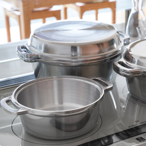 楽天市場】KING 無水鍋 20cm / 鍋 アルミニウム 直火 IH対応 両手鍋