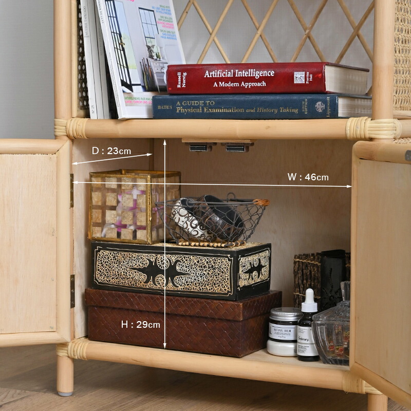 楽天市場】アジアン家具 ラタン チェスト オープンラックラック ラタン