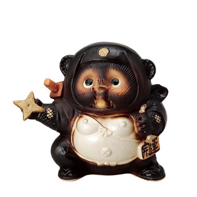 楽天市場】信楽焼きの置物「くノ一狸（黒）」 伝統工芸品 しがらき