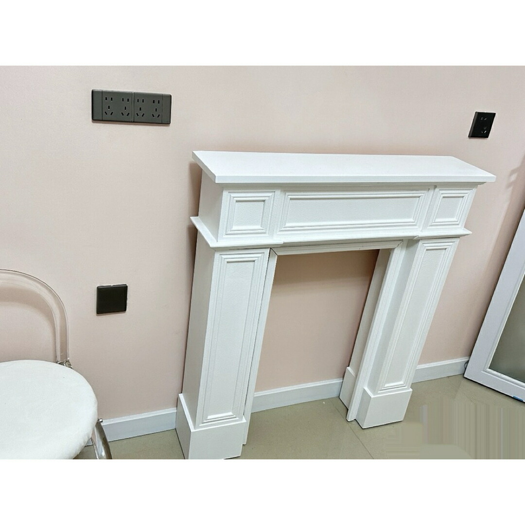 楽天市場】A033914玄関テーブル アンティーク調マントルピース型