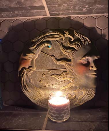 楽天市場】西洋彫刻 ガーデン装飾 天体の太陽と月と星の壁装飾