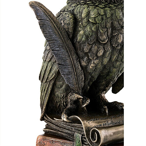 楽天市場】本の上のホーン・フクロウ梟 ふくろう彫像 ブロンズ風置物