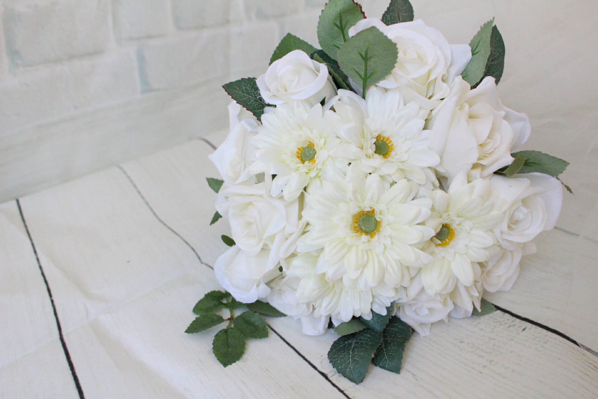 楽天市場】ブーケ ブートニアセット ウエディングブーケ ウェディング