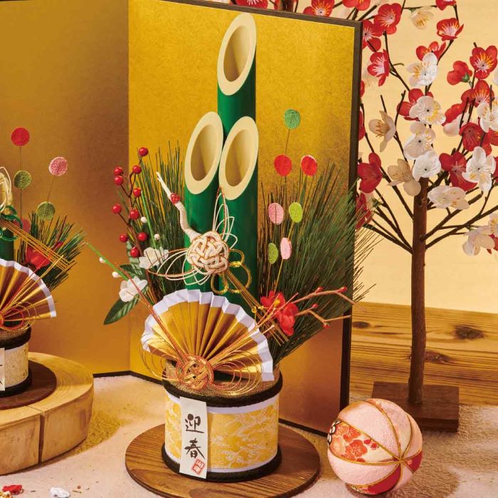 楽天市場】青竹卓上門松 高さ39cm 1個迎春をスタイリッシュに祝う