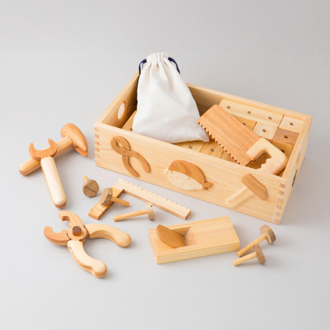 楽天市場】【木のおもちゃ ちびっこ大工道具セット】 名入れ可能 送料