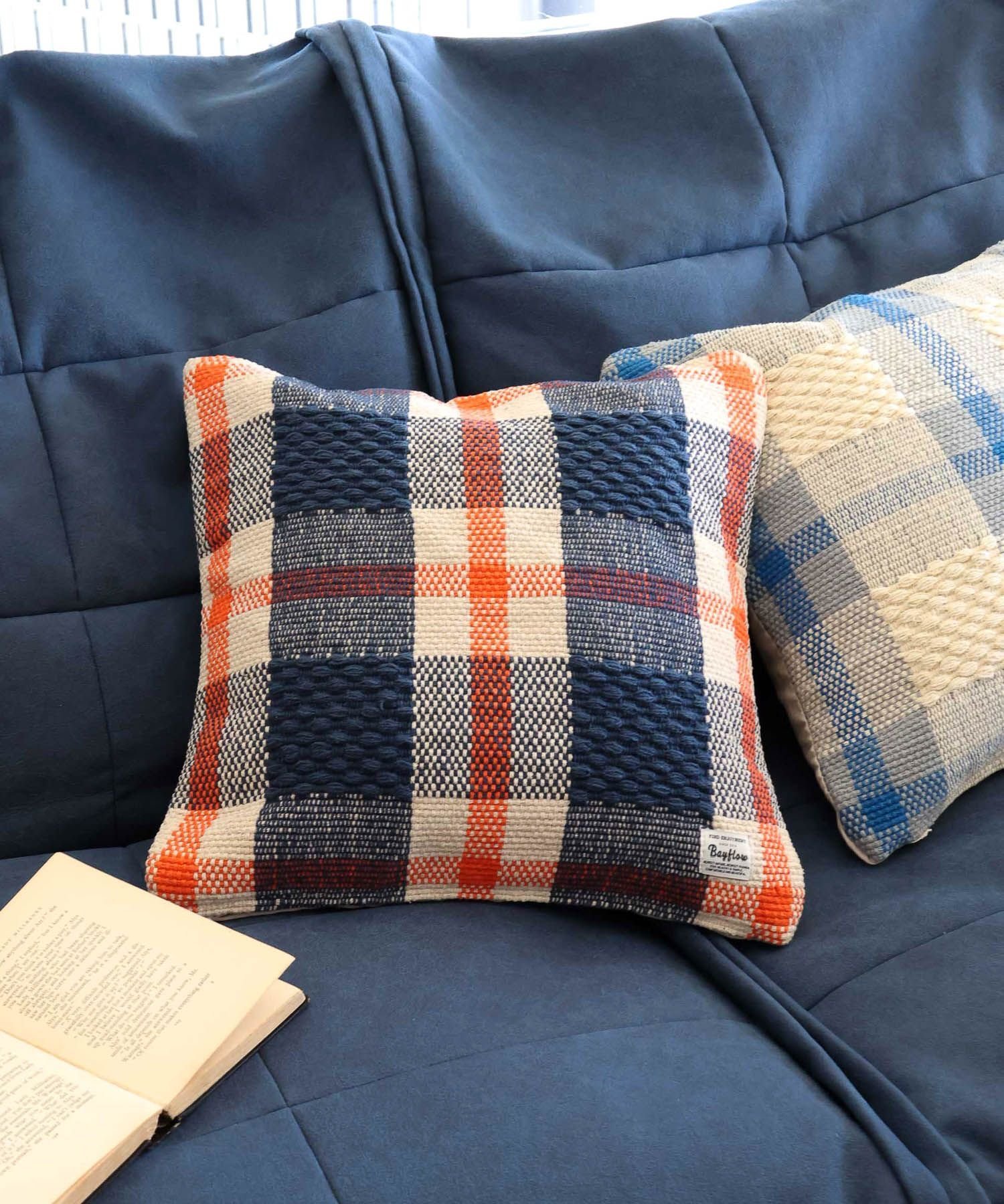 BAYFLOW｜BFチェッククッションカバー47×47 | Rakuten Fashion(楽天