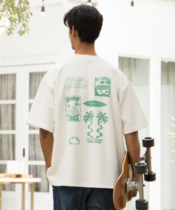 Amina Collection｜【カヒコ】レイキーメンズTシャツ【SURF&Palms