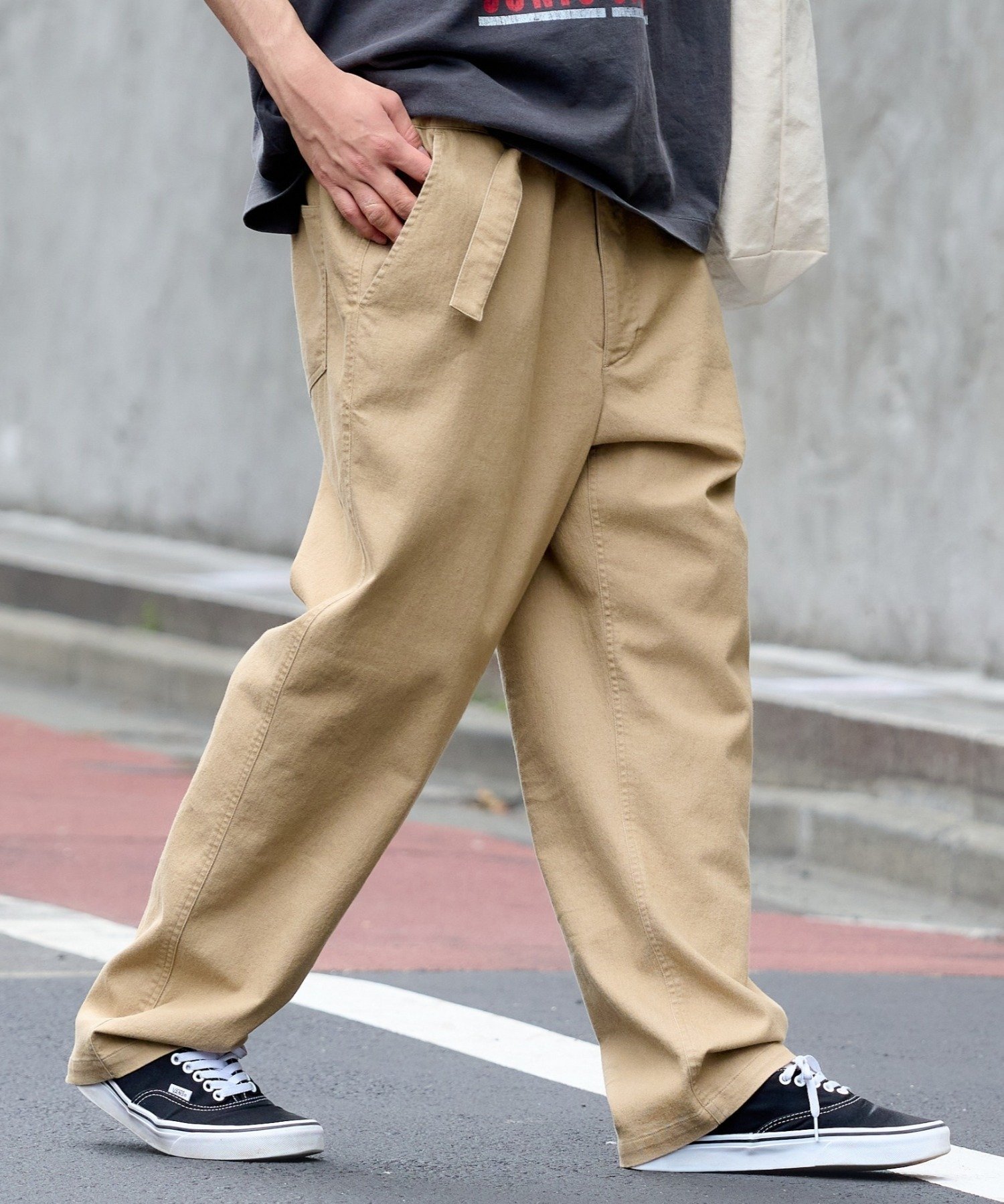 CIAOPANIC TYPY｜コットンツイルベルティッドイージーパンツ | Rakuten