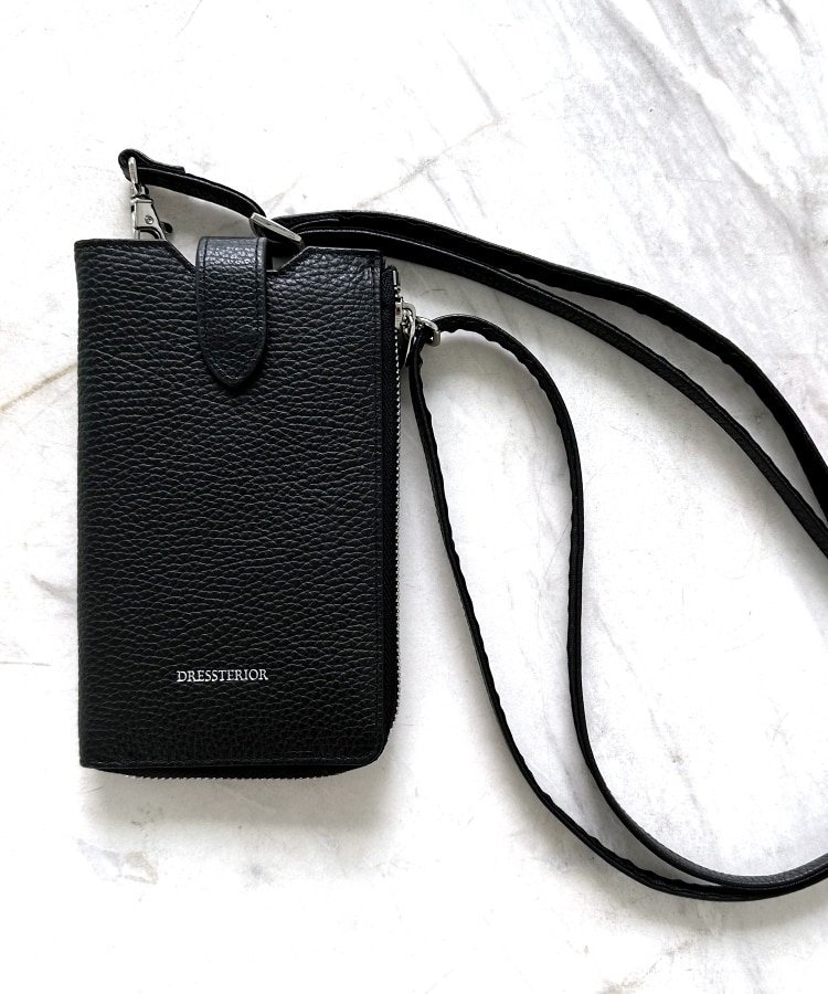 DRESSTERIOR｜【Safari5月号掲載】イタリアレザースマホショルダー
