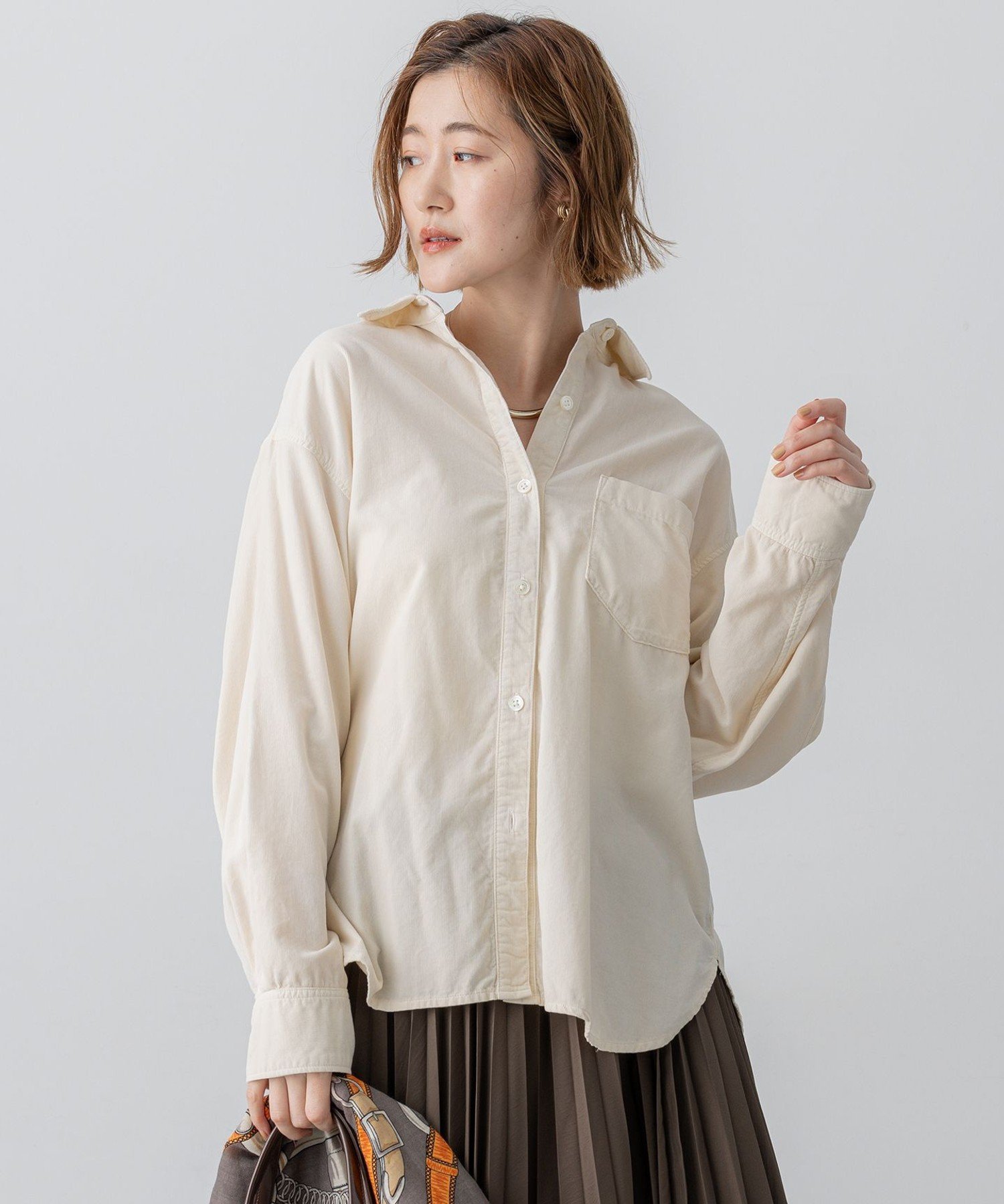 23区｜【見上愛さん着用/Oggi11月号掲載】コットン コーデュロイ