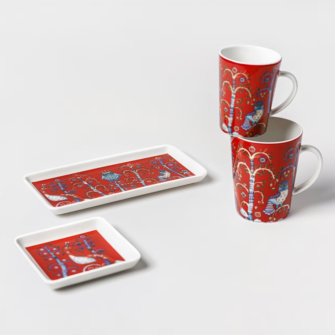 IITTALA｜[公式] イッタラ タイカ スクエアプレート 皿 12*12cm レッド