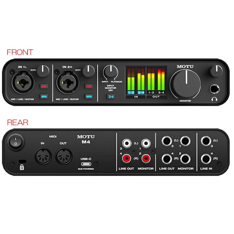 楽天市場】MOTU M4 【代理店品切れ中 / 次回入荷3月末ごろ予定】安心の