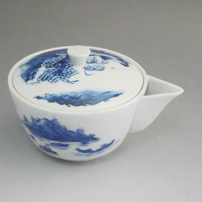 楽天市場】京焼 清水焼 染付山水宝瓶急須 昭阿弥 : 京焼清水焼専門店