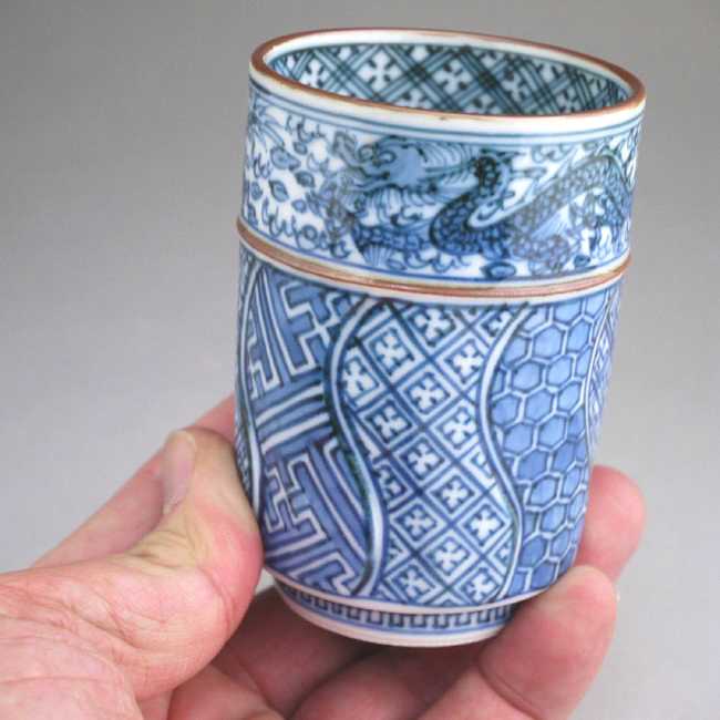 楽天市場】京焼 清水焼 青龍文 祥瑞湯呑 : 京焼清水焼専門店 松韻堂