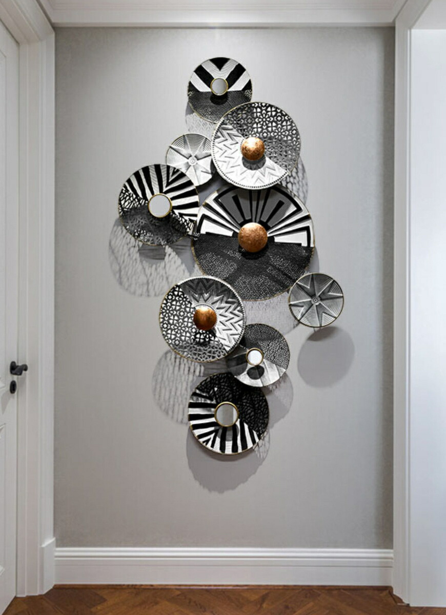 楽天市場】金属工芸品 アイアン 壁掛け 北欧調 高級感壁飾り