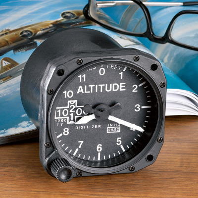 楽天市場】【Altimeter Desk Clock】 航空計器 高度計 置時計 : SKY