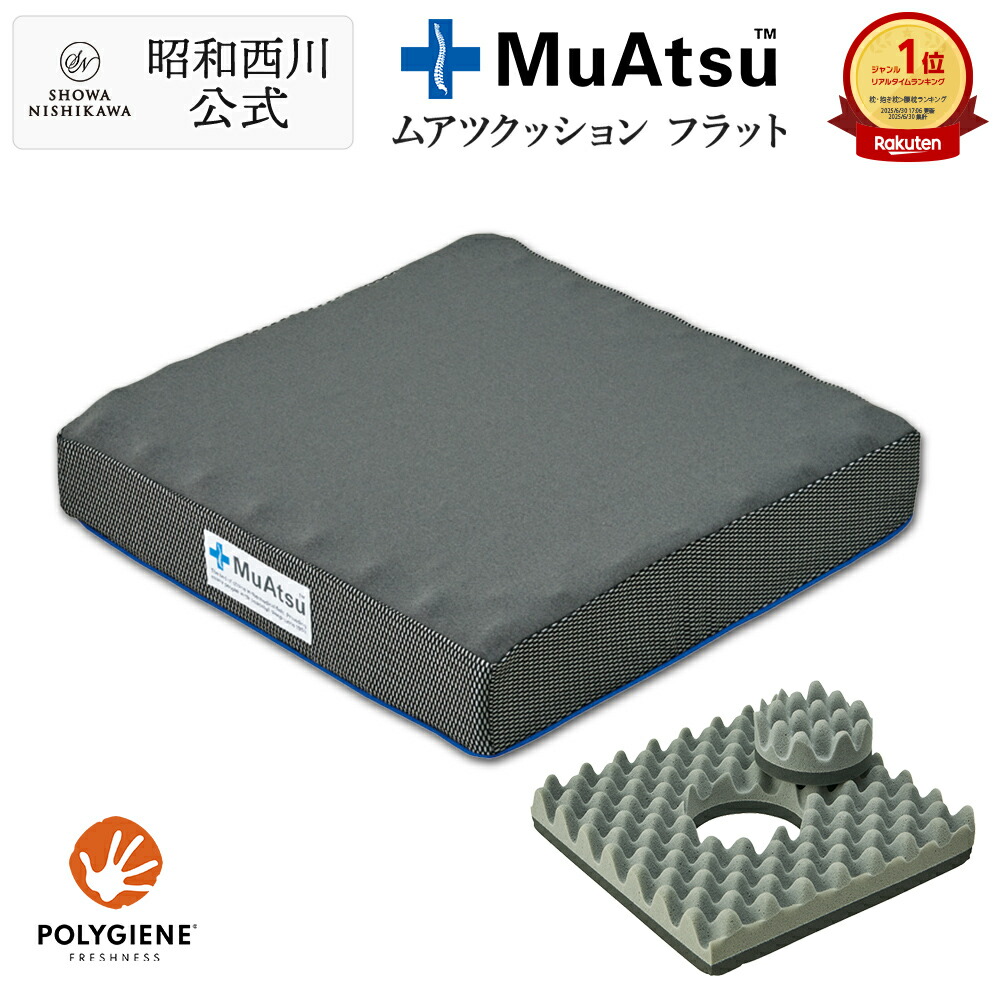 楽天市場】【P10倍 ※2/25迄】昭和西川 ムアツ クッション フラット 円