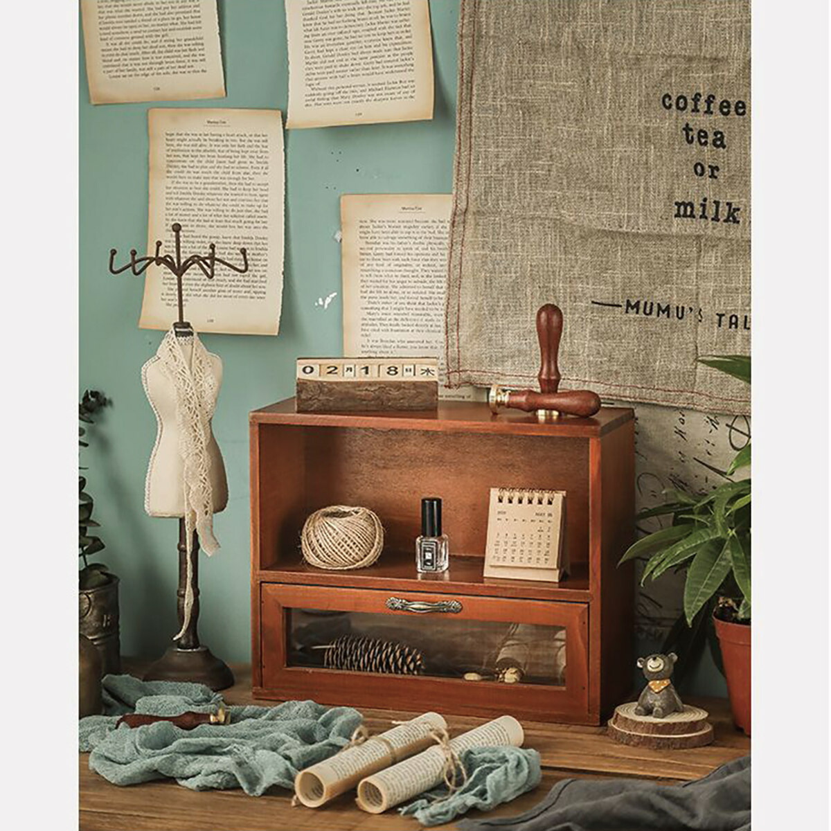 楽天市場】木製 卓上 小物入れ 引き出し ミニチェスト アンティーク