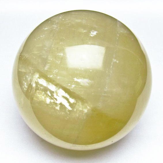 楽天市場】2.7Kg カルサイト 丸玉 123mm 台座付属 イエローカルサイト