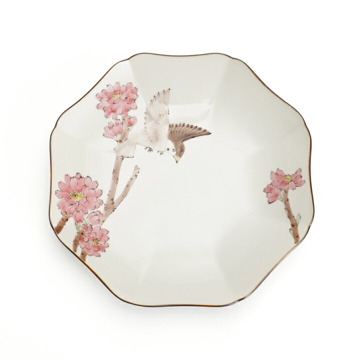 九谷焼　山田義明作　色絵　花図　花瓶　共箱　G R4611C 九谷焼 山田義明作 色絵 花図 花瓶 共箱 G R4611C