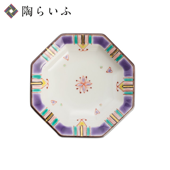 楽天市場】九谷焼 八角小皿 金箔紋/銀舟窯＜和食器 皿 小皿 人気