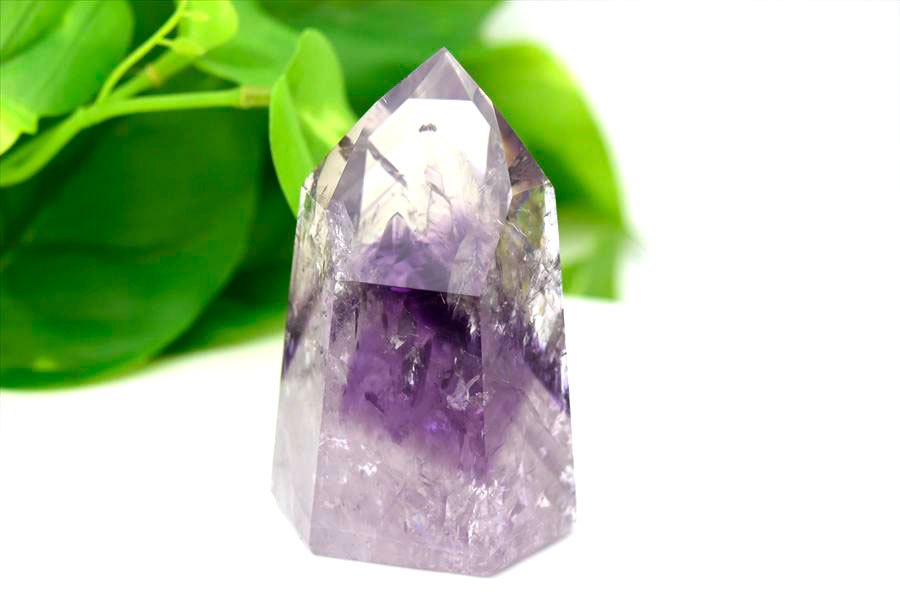 楽天市場】アメジスト ファントム ポイント 六角柱 【約230.5g