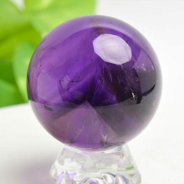 楽天市場】アメジスト ファントム EXグレード 丸玉 【約48mm】台座付き