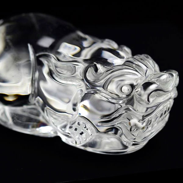 楽天市場】◇蓄財・招財◇ 天然 水晶 貔貅 ヒキュウ 彫刻 置物◇最上級