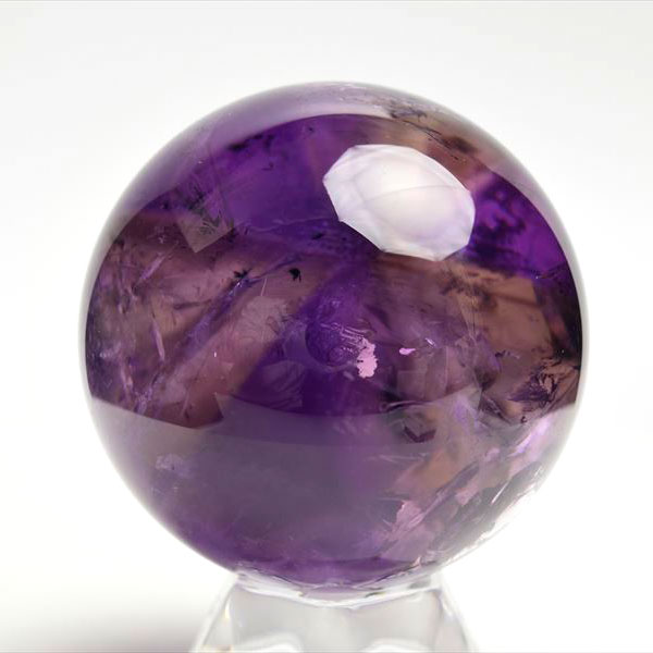 楽天市場】アメジスト ファントム EXグレード 丸玉 【約53.3mm】台座