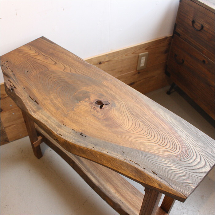 楽天市場】総欅ケヤキ 一枚板 サイドテーブル ナイトテーブル ソファ