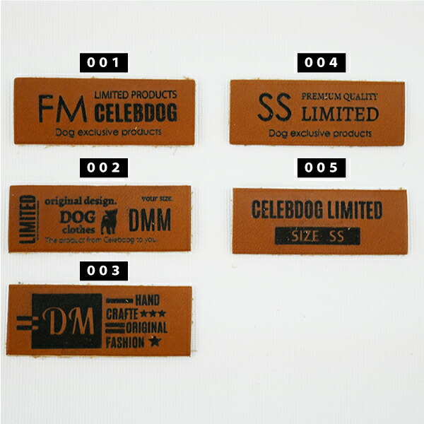 楽天市場】焦がし革タグ ブランド＆サイズタグ10枚 : CELEBDOG