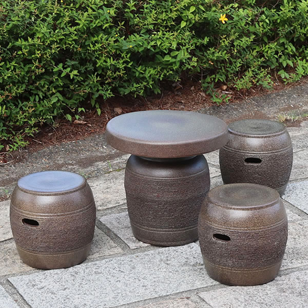 楽天市場】送料無料 16号信楽焼ガーデンテーブル 陶器テーブル 焼き物