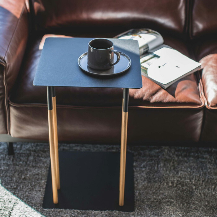 楽天市場】【 山崎実業 差し込みサイドテーブル プレーン 】 PLAIN