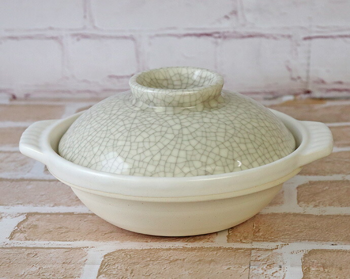 楽天市場】銀峯窯 貫入 土鍋 6号 日本製 陶磁器 耐熱陶器 GINPO 銀峯