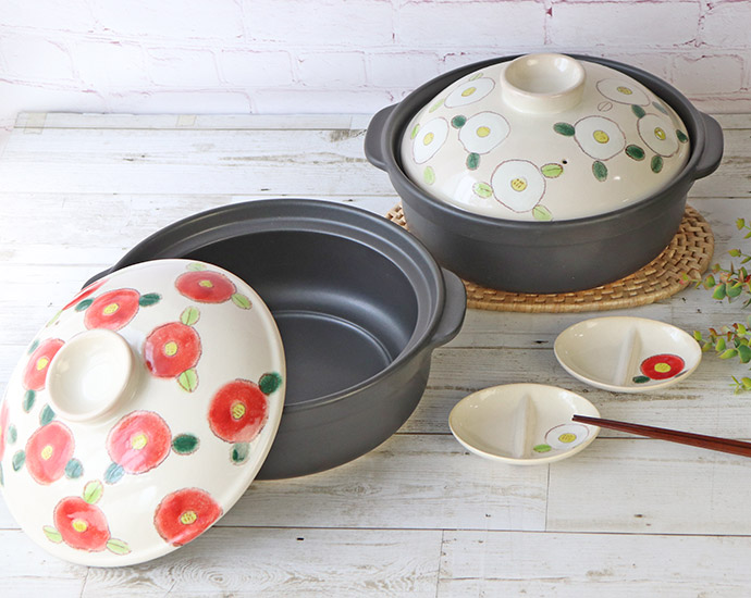 楽天市場】【1組】TSUBAKI 9号土鍋 日本製 磁器 耐熱陶器 鍋 土鍋 9号