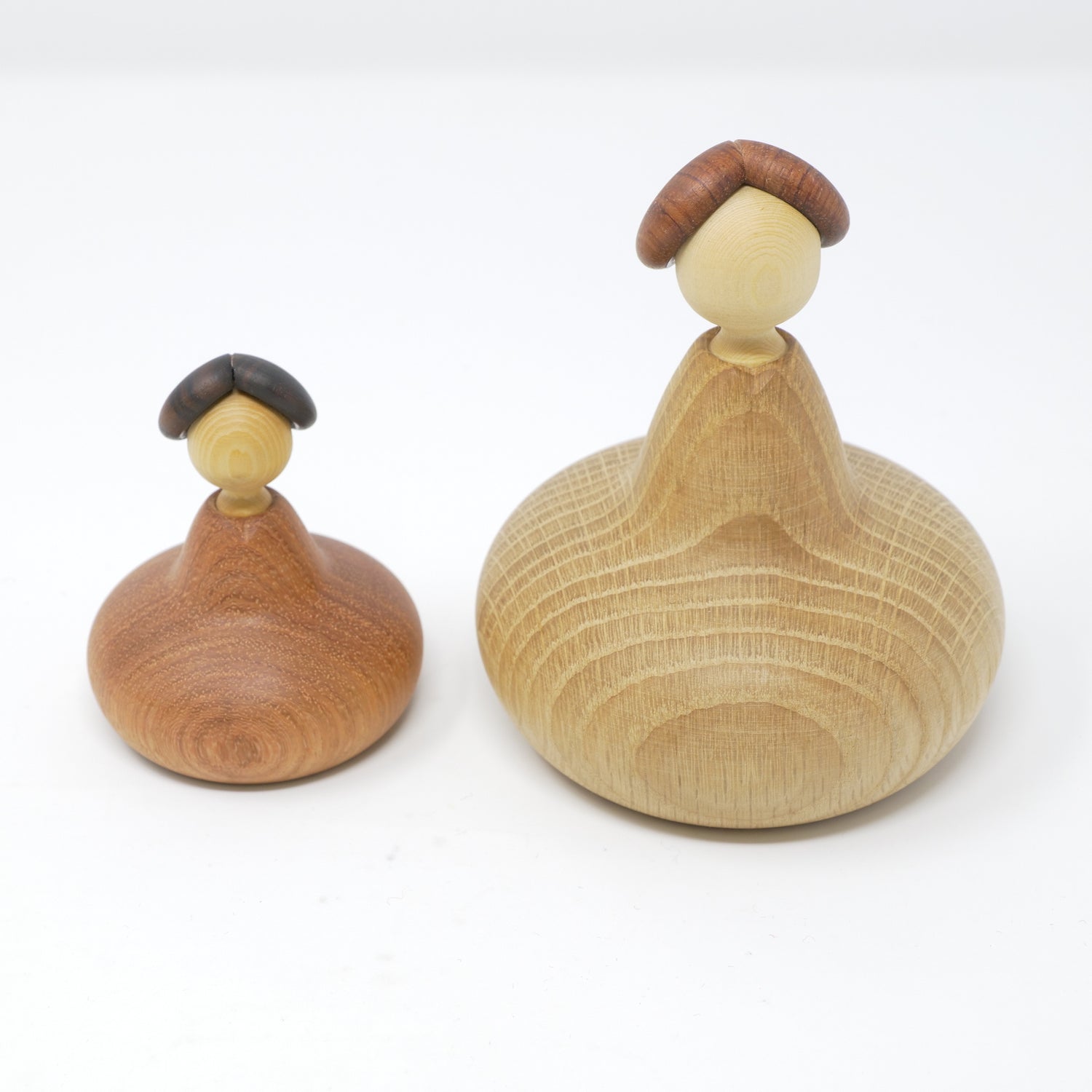 ろくろ細工の三浦木地 ：雛人形】ひな一段セット 特大 ナラ（限定品