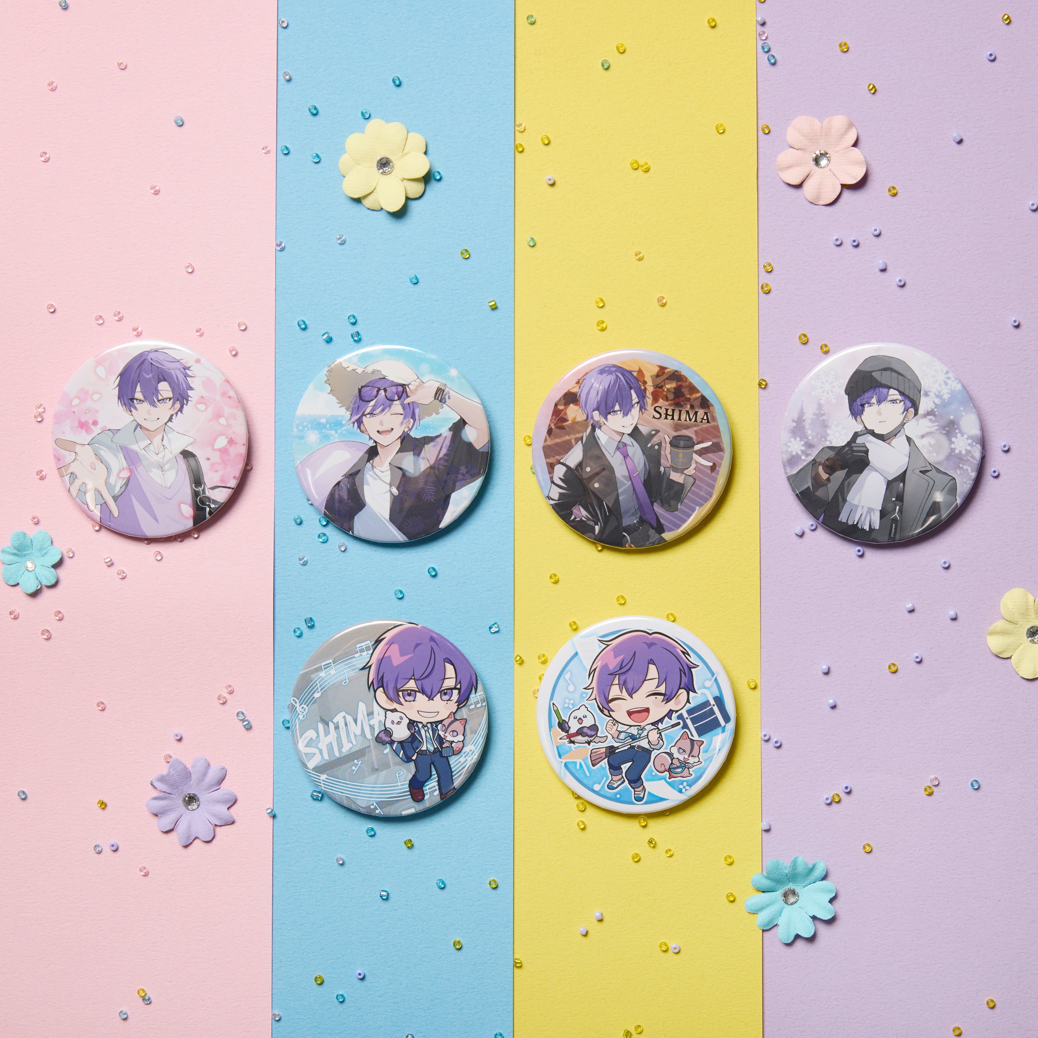 缶バッジくじ（SHIMA LIVE TOUR 2025 -shiki-） – 浦島坂田船公式